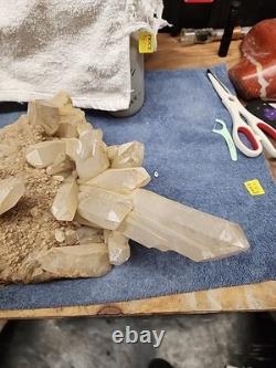 Quartz Crystal Cluster 16.5 Lbs Beautiful Piece