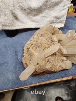 Quartz Crystal Cluster 16.5 Lbs Beautiful Piece