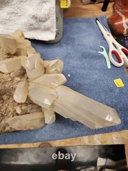 Quartz Crystal Cluster 16.5 Lbs Beautiful Piece
