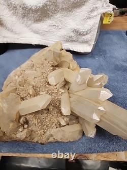 Quartz Crystal Cluster 16.5 Lbs Beautiful Piece