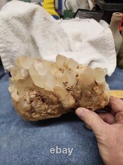 Quartz Crystal Cluster Around 8.5 Lbs Beautiful Piece