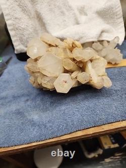 Quartz Crystal Cluster Around 8.5 Lbs Beautiful Piece