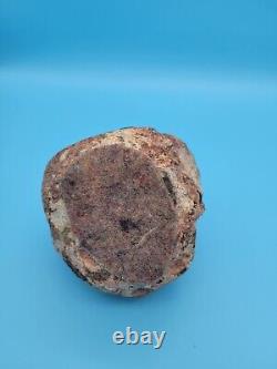 Quartz Geode Crystal Rock with Scene of Play Figurines inside of it Cool Piece