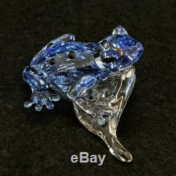 RARE Retired Swarovski Crystal Blue Dart Frog 2009 Event Piece 955439 Mint Boxed