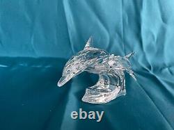 RARE Swarovski 1990 Annual SCS Piece The Dolphins in Box withCOA Item #153850