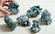 Rich Green Chlorite Quartz Crystals With Galena, Pyrite Specimens Lot Of 6 Pieces