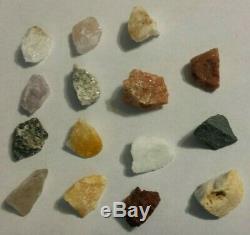 Rare! 15 Piece Set-100% Natural Genuine/authentic Azeztulite Crystal Stone Set