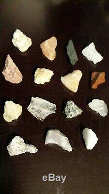 Rare! 15 Piece Set-100% Natural Genuine/authentic Azeztulite Crystal Stone Set