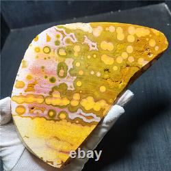 Rare 564.5G Natural Polishing Colorful Ocean Jasper Piece Reiki Healing WYX426