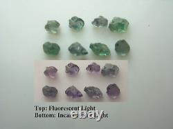 Rare ALEXANDRITE rough 1.00ct 8 piece gemmy Russia gem Color Change Green Purple