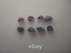 Rare ALEXANDRITE rough 1.00ct 8 piece gemmy Russia gem Color Change Green Purple