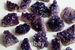 Rare! Amethyst Specimens Lot Of 18 Pieces From Alacam Mine, Turkey