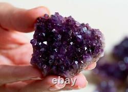 Rare! Amethyst Specimens Lot Of 18 Pieces From Alacam Mine, Turkey