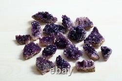 Rare! Amethyst Specimens Lot Of 18 Pieces From Alacam Mine, Turkey