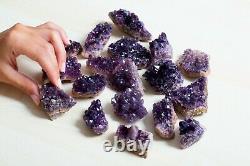 Rare! Amethyst Specimens Lot Of 18 Pieces From Alacam Mine, Turkey