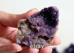 Rare! Amethyst Specimens Lot Of 18 Pieces From Alacam Mine, Turkey