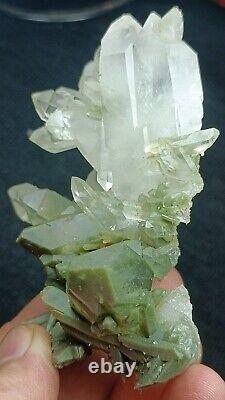 Rare Anatase Crystal On Chlorite Included Quartz cluster# Collection Piece #115g