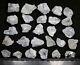 Rare Etched Pollucite Crystals 25 Pieces Lot From Skardupakistan
