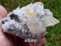 Rare, Superb, Pale Yellow-white Glassy Luster Calcite Crystals, Elmwood