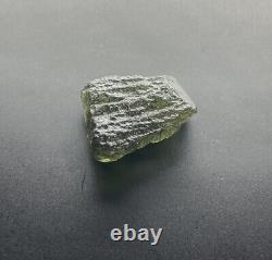 Raw Moldavite 6.79grams/33.95ct Grade A Crystal Mantle Piece Czech Republic