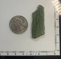 Raw Moldavite Crystal Regular Grade 5.66gr/28.30ct Nice Texture Piece