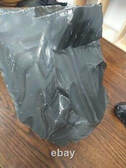 Raw Sheen Obsidian 46lbs 1 Large Piece 18×13×9