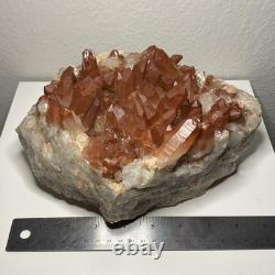 Red Hematite Quartz Statement Piece 9.5 Lbs Moroccan Mineral