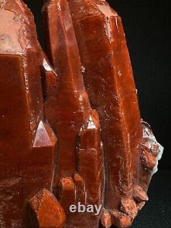Red Hematoid Quartz Cluster From Morocco- Home Decor, Statement Piece