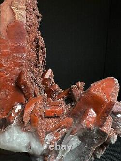 Red Hematoid Quartz Cluster From Morocco- Home Decor, Statement Piece