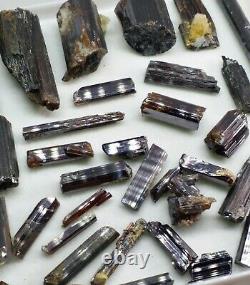 Red Rutile Crystals with nice luster from Zagi mountain kpk, Pak. 36 pieces lot