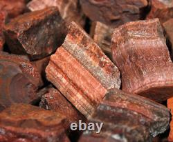 Red Tiger's Eye Rough Rocks for Tumbling Bulk Wholesale options
