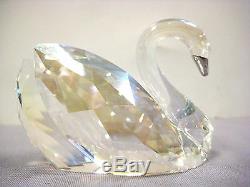 Retired Love Swans 2 Piece Swan Set 2013 Swarovski Crystal Figurines 1143414