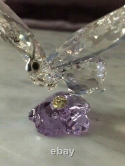 Retired Swarovski Crystal Butterfly/Purple Flower SCS Event Piece 2013 1142859