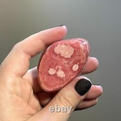 Rhodochrosite gemmy flat palm piece (73.2gr) healing crystal