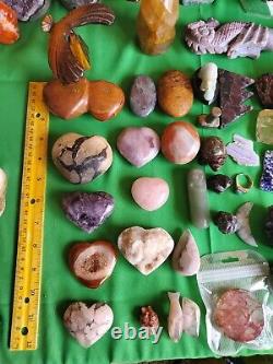 Rocks fossils minerals crystals wholesale lot 200 Pieces