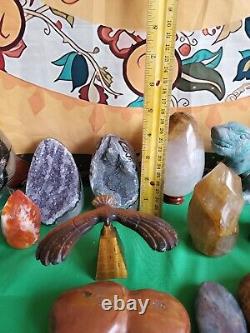 Rocks fossils minerals crystals wholesale lot 200 Pieces