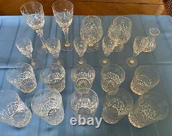Rogaska Gallia Crystal. 20 Pieces. Beautiful details. Retired Collection. Vintage