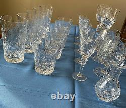 Rogaska Gallia Crystal. 20 Pieces. Beautiful details. Retired Collection. Vintage