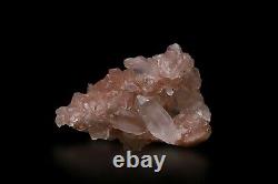Rose Quartz Pink Samadhi Quartz Crystal Stone 258gm Rocks Fossils Specimen