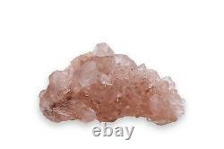 Rose Quartz Pink Samadhi Quartz Crystal Stone 258gm Rocks Fossils Specimen