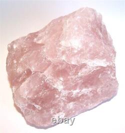 Rose Quartz Raw Natural Huge Crystal Boulder Display Piece 8.7 Kilo 195mm