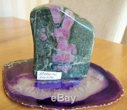 Ruby In Zoisite Polished Standing Piece Stunning AAA+ Quality 607g 10.5 x 8.5cms