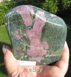 Ruby In Zoisite Polished Standing Piece Stunning AAA+ Quality 607g 10.5 x 8.5cms