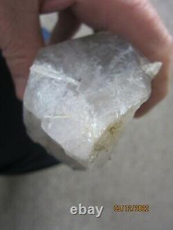 Rutilated Alaskan Quartz Crystal Large Untouched Raw Piece