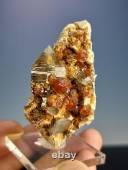 STATUESQUE Quartz W Spessartine (Small Cabinet) Tongbei, China