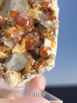 STATUESQUE Quartz W Spessartine (Small Cabinet) Tongbei, China