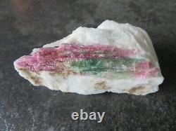 STUNNING RARE WATERMELON TOURMALINE (98.0 grams / 79 mm) NATURAL PIECE (3)