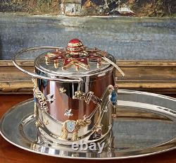 ST JOHN Circus Ice Bucket Extremely Rare And Desirable NEAR MINT. Heirloom Piece