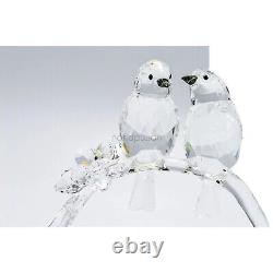 SWAROVSKI Love Birds WHITE EYES #5249843 Crystal RARE PIECE