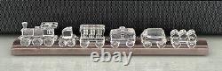 SWAROVSKI TRAIN SET 6 piece with TRACK